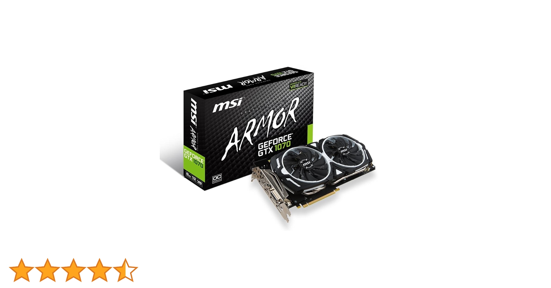 MSI GeForce GTX 1070 ARMOR 8G OC : Amazon.co.uk: Computers
